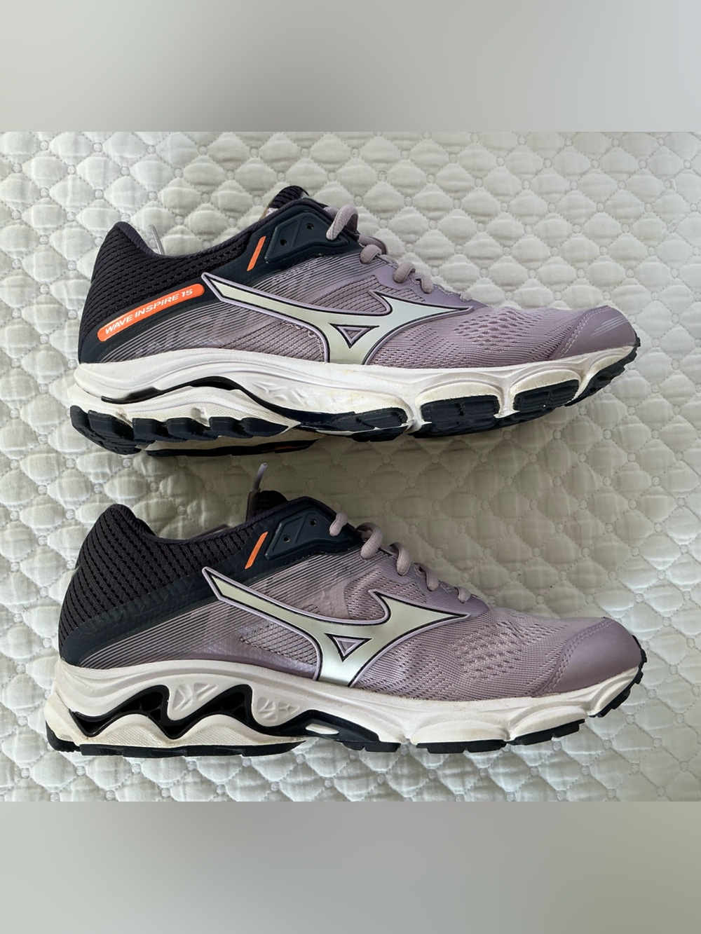 Mizuno Women's Wave Inspired 15 Lavender Running Athletic Shoes